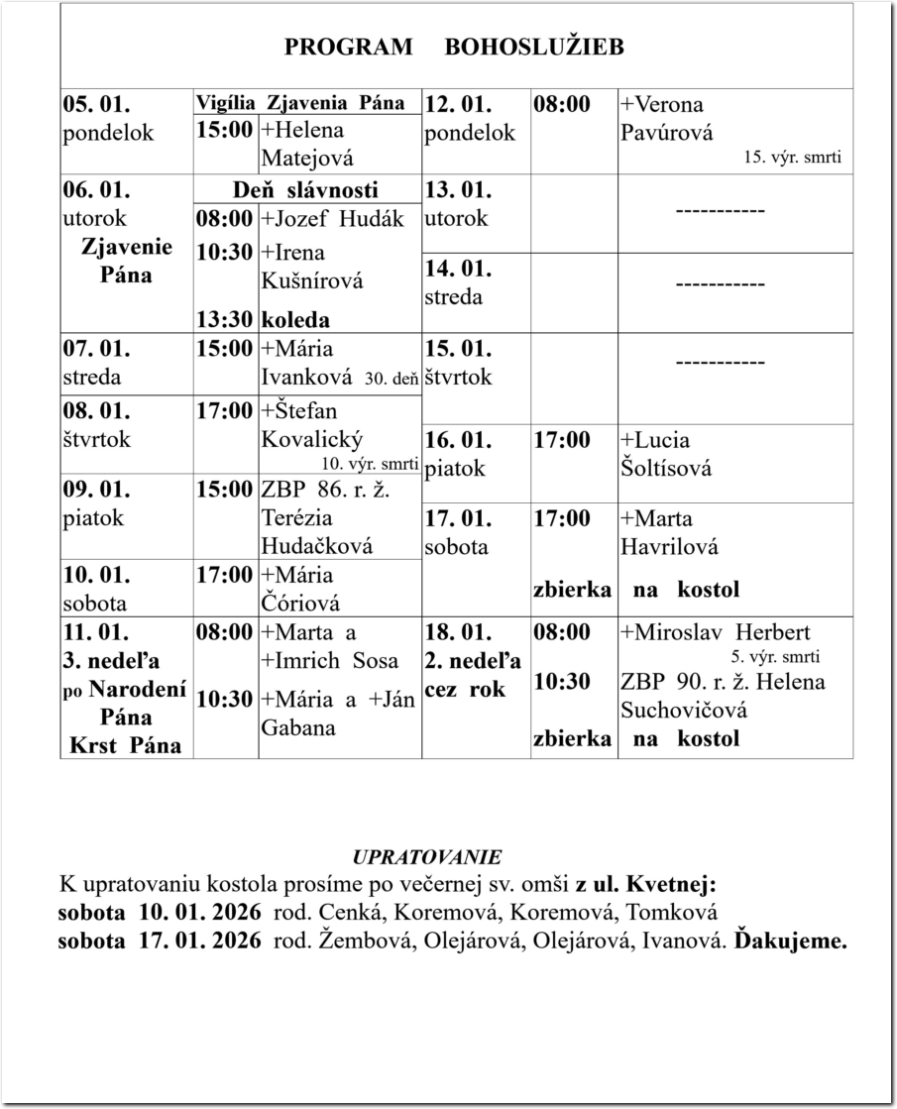 Farsky list RK Drienov