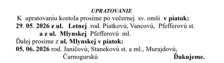 Farsky list RK Drienov