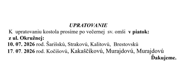 Farsky list RK Drienov