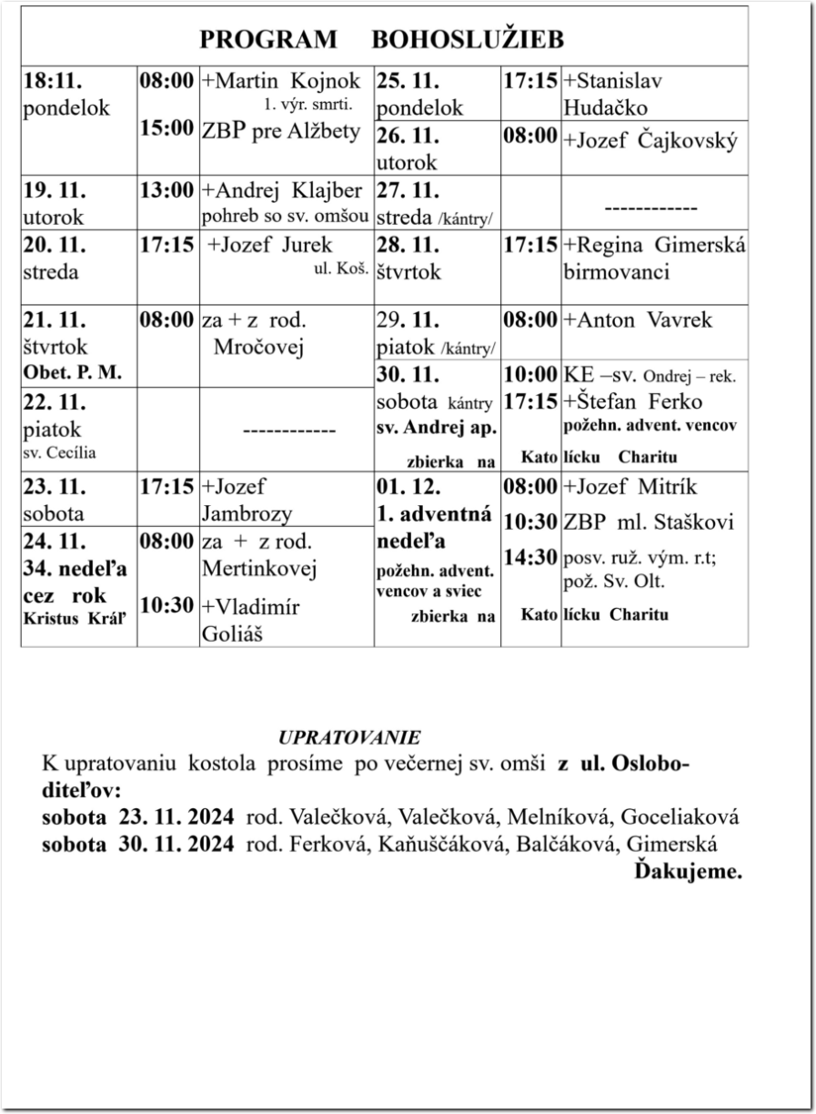 Farsky list RK Drienov