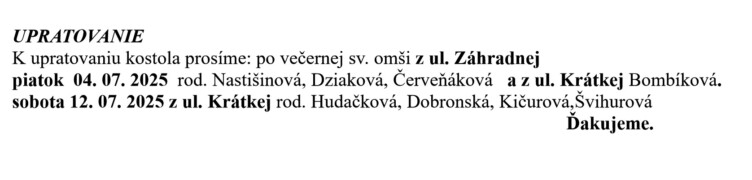 Farsky list RK Drienov