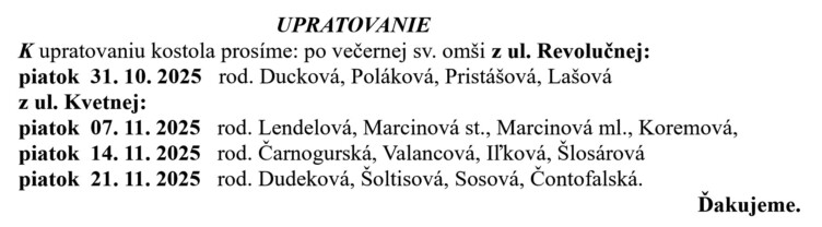 Farsky list RK Drienov