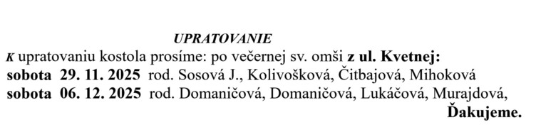 Farsky list RK Drienov