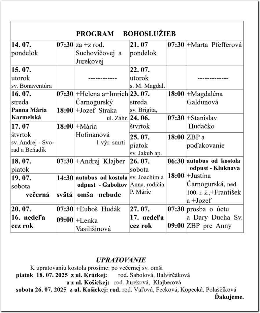 Farsky list RK Drienov