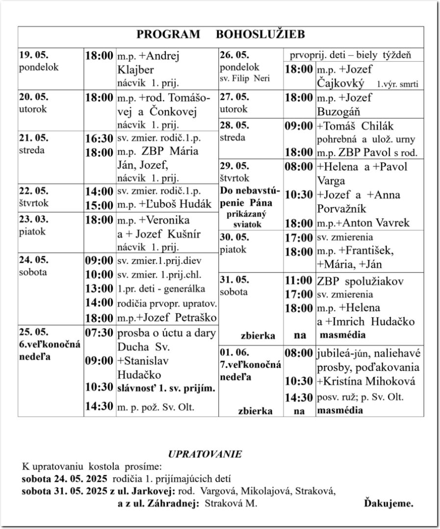 Farsky list RK Drienov