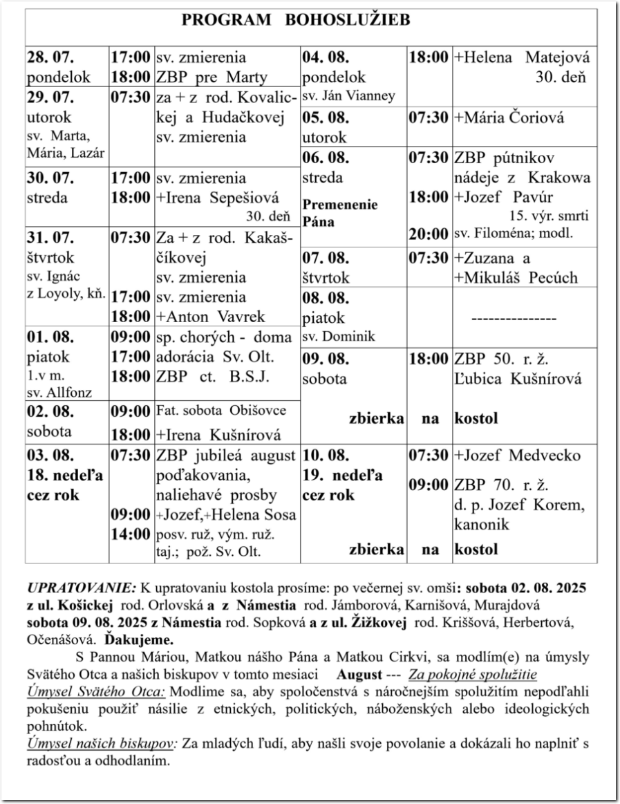 Farsky list RK Drienov