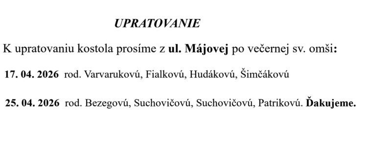 Farsky list RK Drienov