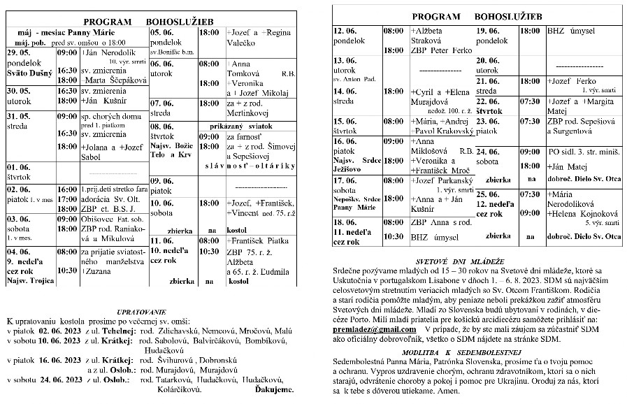 Farsky list RK Drienov